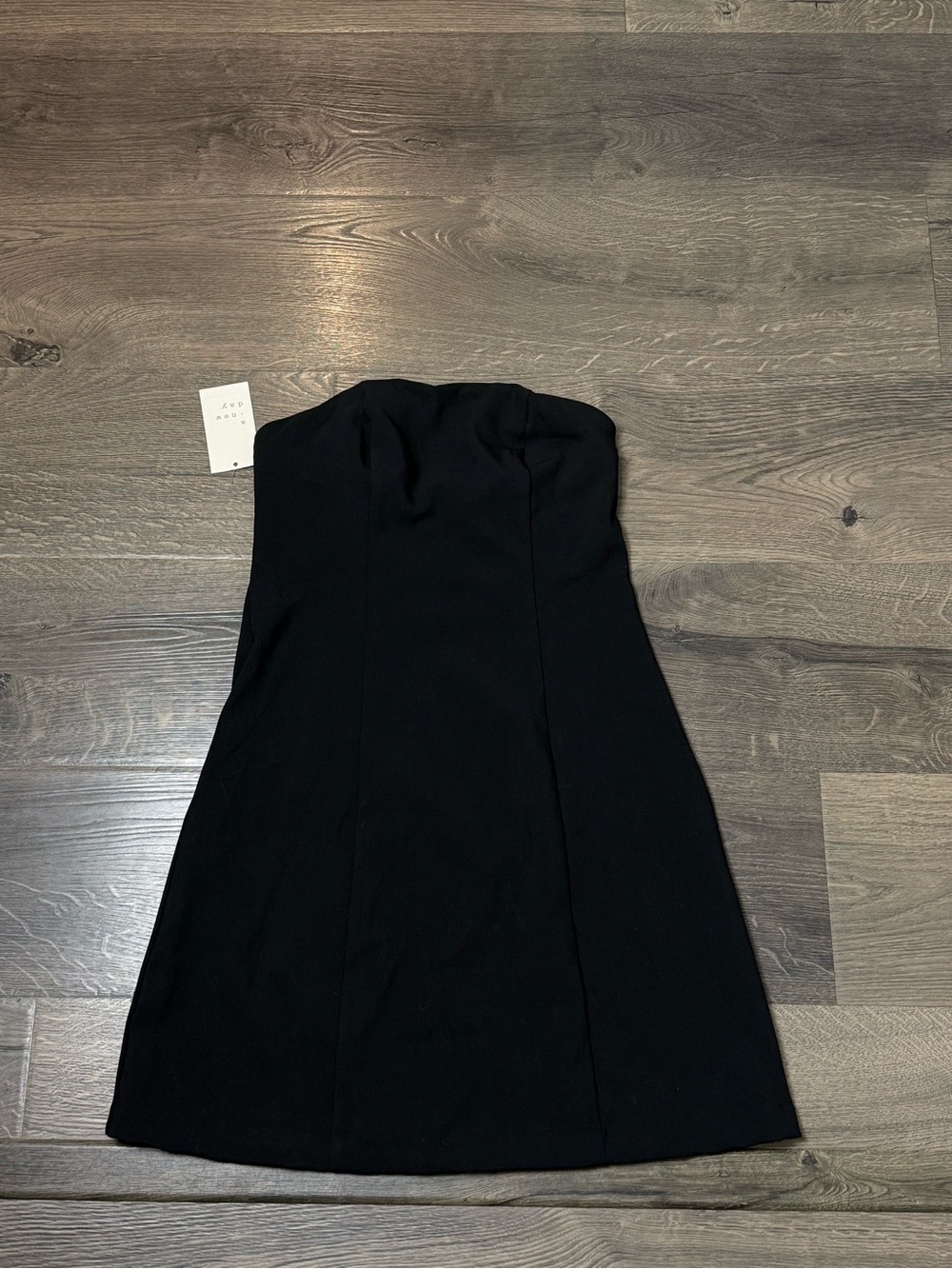 Strapless Black Cocktail Dress